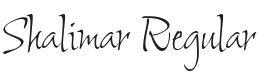 Shalimar Font Preview