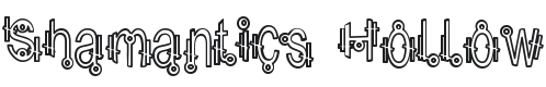Shamantics Hollow Font Preview