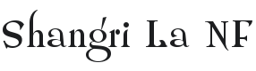 Shangri La NF Font Preview