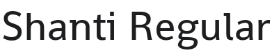 Shanti Font Preview