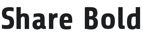 Share Bold Font Preview