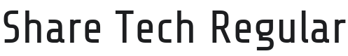 Share Tech Font Preview