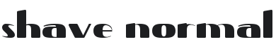 Shave Font Preview