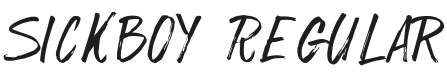 SickBoy Font Preview
