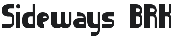 Sideways Font Preview