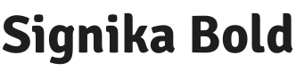 Signika Bold Font Preview
