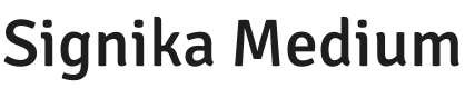 Signika Medium Font Preview