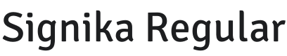 Signika Font Preview
