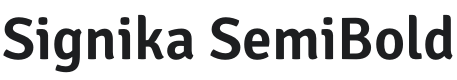 Signika SemiBold Font Preview