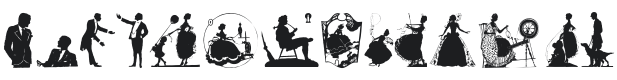 Silhouetten People Font Preview