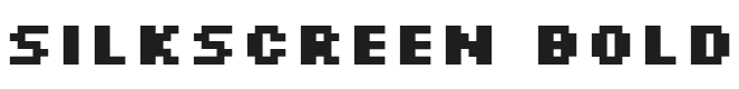 Silkscreen Bold Font Preview