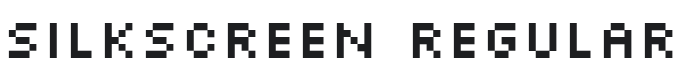 Silkscreen Font Preview