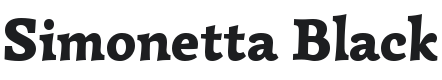 Simonetta Black Font Preview