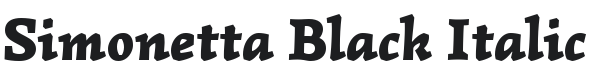Simonetta Black Italic Font Preview