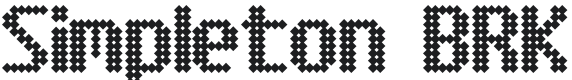Simpleton Font Preview