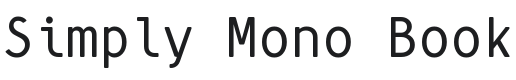 Simply Mono Font Preview
