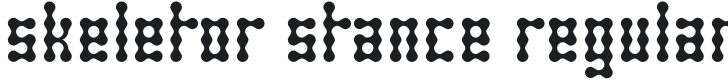 Skeletor Stance Font Preview