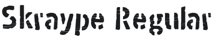 Skraype Font Preview