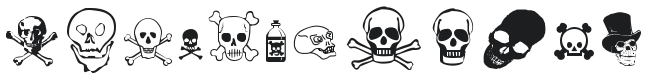 SkullZ Font Preview