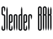 Slender Font Preview