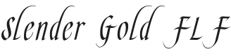 Slender Gold FLF Font Preview
