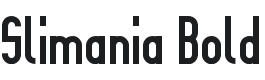 Slimania Bold Font Preview