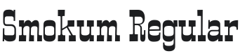 Smokum Font Preview