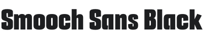 Smooch Sans Black Font Preview