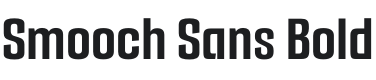 Smooch Sans Bold Font Preview