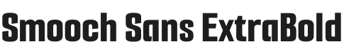 Smooch Sans ExtraBold Font Preview