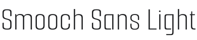 Smooch Sans Light Font Preview