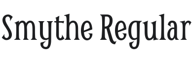 Smythe Font Preview