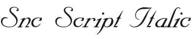 SNC Script Font Preview