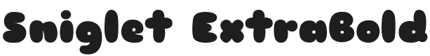 Sniglet ExtraBold Font Preview
