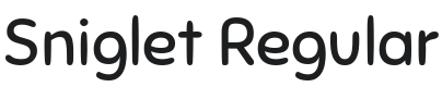 Sniglet Font Preview