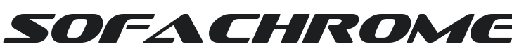 Sofachrome Italic Font Preview