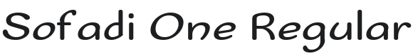 Sofadi One Font Preview