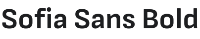 Sofia Sans Bold Font Preview