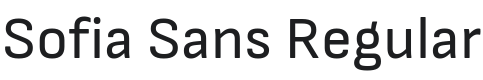 Sofia Sans Font Preview