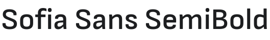 Sofia Sans SemiBold Font Preview