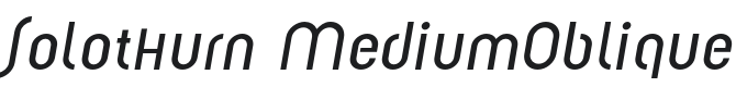 Solothurn-MediumOblique Font Preview