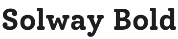 Solway Bold Font Preview