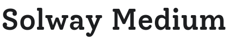 Solway Medium Font Preview