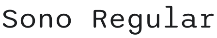 Sono Font Preview