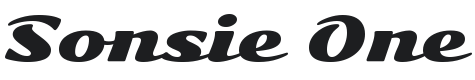 Sonsie One Font Preview