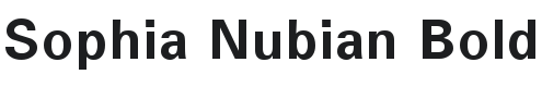 Sophia Nubian Font Preview