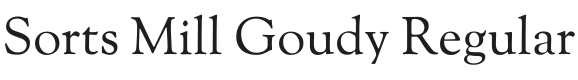 Sorts Mill Goudy Font Preview