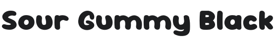 Sour Gummy Black Font Preview