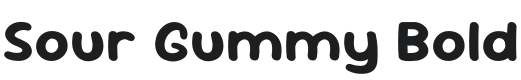 Sour Gummy Bold Font Preview