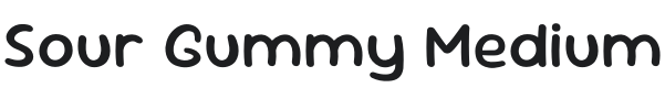 Sour Gummy Medium Font Preview